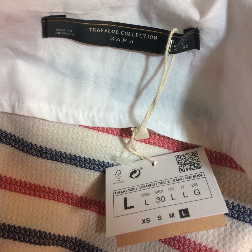 HP๐Zara Red/White/Blue Shirt Large Size/Tank Top - Picture 5 of 8